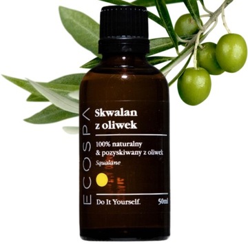 NATURALNY SKWALAN ROŚLINNY 100% Z OLIWEK SERUM NAWILŻAJĄCE 50 ML ECOSPA