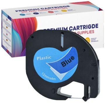 Taśma do DYMO LetraTag 12mmx4m 59426 niebieska