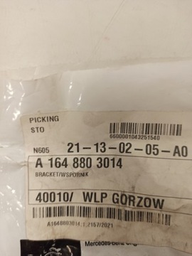 DRŽÁK NÁRAZNÍKU ZADNÍ MERCEDES ML W164 A1648803014