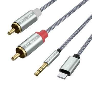 Kabel Lightning na cinch, kabel cinch na jack,jack 3,5 mm Phone