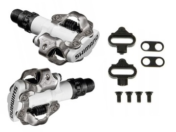 PEDAŁY ROWEROWE SHIMANO SPD PD-M520 BIAŁE+ BLOKI