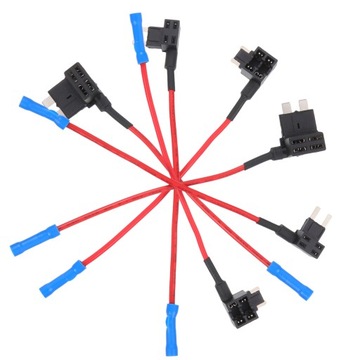 BEZPIECZNIK SAMOCHODOWY MINI TAP KABEL KAMEROWY PRZEŁĄCZNIK 6 SZT