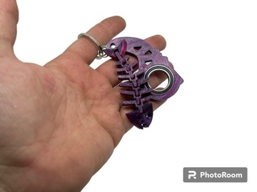 Брелок с подшипником пиранья акула KeyRambit KeySpinner TikTok