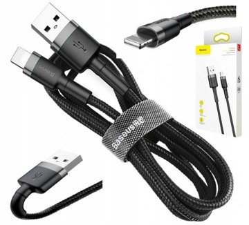 BASEUS Kabel do iPhone 13 12 11 XS XR X 8 7 6 2m