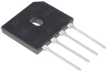 Mostek prostowniczy 10A 1000V płaski GBU10M mostek GRETZA