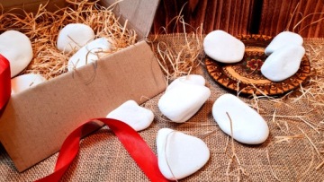 Белые камни для рисования 2 кг + АКРИЛОВЫЕ РУЧКИ