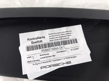 LIŠTA NÁRAZNÍKU PŘEDNÍ PRAVÁ PORSCHE MACAN 95B807686AOK1