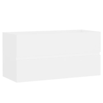 Szafka pod umywalkę, biała, 90x38,5x45 cm, płyt