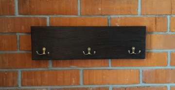 Настенная вешалка для одежды, дрова, дуб