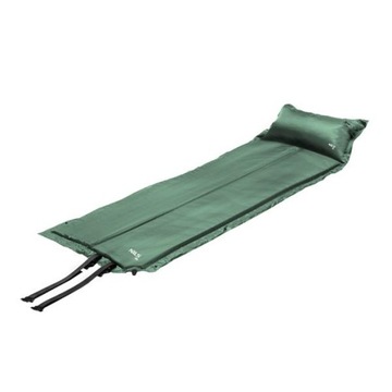 Коврик походный самонадувающийся для палатки с подушкой + зеленый чехол