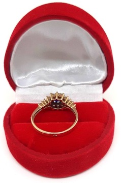 Złoty pierścionek z Cyrkoniami Briju PR.333 W:2,12gr R.13 InterSKLEP .