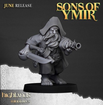 Гномьи пираты x 10 CMD — Highlands Miniatures