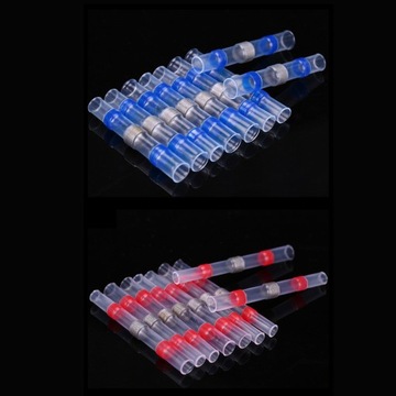 Zestaw mieszanych końcówek lutowniczych, zestaw złączy elektrycznych, samolutujące ciepło 250 szt