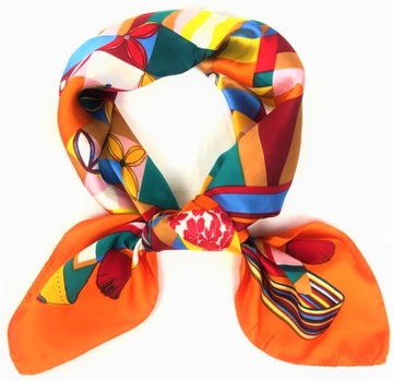 APASZKA GAWROSZKA BANDANA CHUSTA 70x70 multikolor