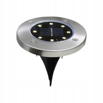 Lampki SOLARNE GRUNTOWE Disk Light 2 SZT Zestaw