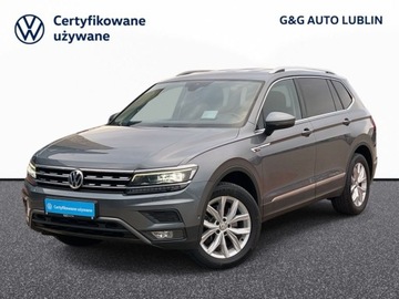 Volkswagen Tiguan Allspace SUV 2.0 TSI 220KM 2019 Volkswagen Tiguan Allspace FV23 Salon PL 220KM DSG 4x4 Max doposazony