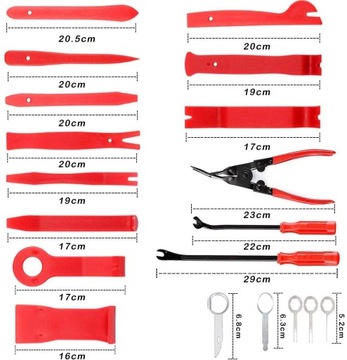 СЪЕМНИКИ НАБОР СЪЕМНИКОВ КЛЮЧИ ДЛЯ СНЯТИЯ ОБИВКИ РАДИОПРИЕМНИКА 19