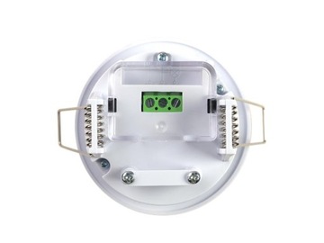 Микроволновой датчик движения, встраиваемый белый регулируемый детектор, 360°, макс. 600 Вт