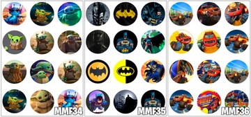 OPŁATEK NA MUFFINKI CIASTECZKA DRAGON BALL 12 SZT