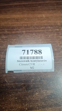 CITROEN C5 III KOMBI 3.0 HDI ŘÍZENÍ VENTILÁTORŮ 9652021180