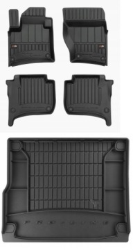 Set 3D gumové rohože Vw Touareg 2 R-line 2010-2018
