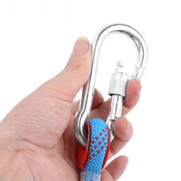 СТАТИЧЕСКАЯ ВЕРЕВКА 20 м. ВЕРЕВКА 12 мм С КАРАБИНОМ.