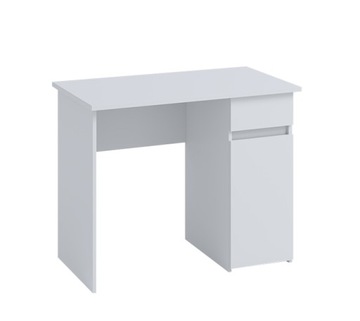 Małe biurko komputerowe nowoczesne 92cm biały mat