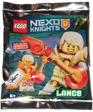 LEGO NEXO KNIGHTS 271828 LANCE nex146 BROŃ SASZETKA POLYBAG, NOWE