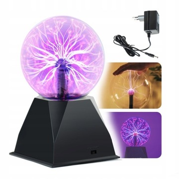 MAGICZNA KULA LAMPA PLAZMOWA SZKLANA LAMPKA EDUKACYJNA PREZENT AŻ 30CM