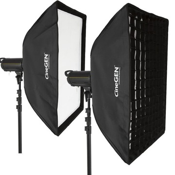 Softbox 90x60 см с сеткой, крепление Боуэнса