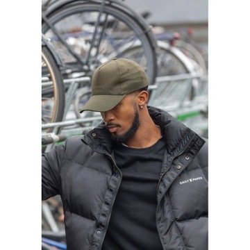 Бейсболка из переработанного материала, зеленая, 280 г/м2 — 12 x Ø 18,5