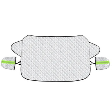 MATA ANTYSZRONOWA OSŁONA NA SZYBĘ SAMOCHODU PRZECIWSZRONOWA ZIMA LIMONKOWA