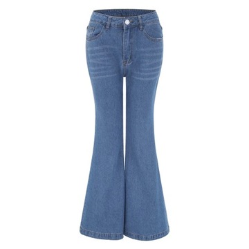 2024 Women Flared Jeans Mid Waist Denim Pant Vinta