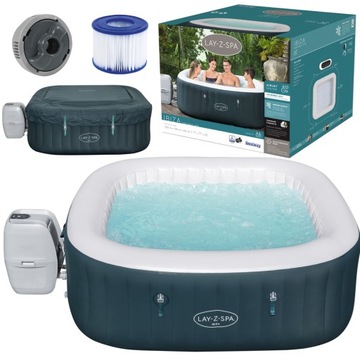 SPA BASEN DMUCHANY Z HYDROMASAŻEM 6-OSOBOWE JACUZZI 6w1 BESTWAY LAY-Z IBIZA