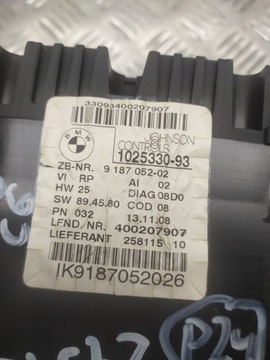 BMW E84 E90 PŘÍSTROJOVÁ DESKA BUDÍK EVROPA BENZÍN 9187052