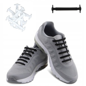 Шнурки силиконовые без завязок ДЛЯ ВЗРОСЛЫХ ДЕТЕЙ, 16 шт., разные цвета.