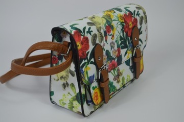 ЖЕНСКАЯ СУМКА НА ПЛЕЧЕ, ЦВЕТОЧНЫЙ МОТИВ