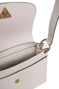 ЖЕНСКАЯ СУМКА GUESS BASILEA С КЛАПАНОМ, Слоновая кость