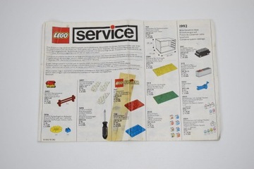 LEGO Service - ulotka serwisowa [1992] A6