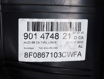 ДВЕРЬ БОКОВАЯ ЛЕВАЯ ПЕРЕДНЯЯ AUDI A5 S5 8F0867103CWFA