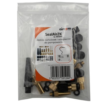 Kompresor mikro SealAir2K od Aircom z zestawem końcówek do pompowania