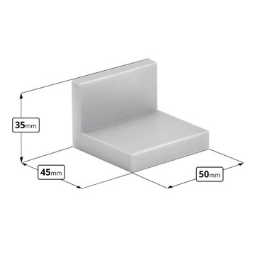 МЕБЕЛЬНЫЙ УГОЛ КОМАНДОРЕК С РЕГУЛИРОВКОЙ + ВИНТЫ