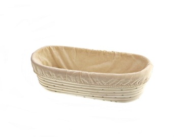 Koszyk rattan do garowania ciasta 32 cm owalny LEN