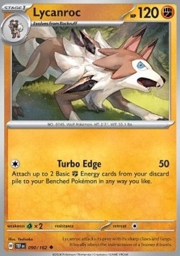 Karta Pokemon Lycanroc (TEF 090) 90/162