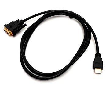 HDMI-DVI/DVI-HDMI, двухканальный, золотой, Full HD, 2,0 м