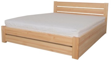 ŁÓŻKO PODNOSZONE SOSNOWE AMETYST 4/4 90x200 STOLMIS