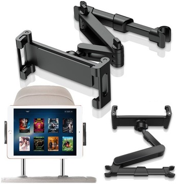 REGULOWANY UCHWYT SAMOCHODOWY NA TABLET TELEFON ZAGŁÓWEK SIEDZENIE DO AUTA