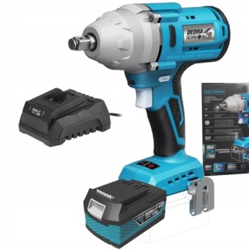 DEDRA 7157 УДАРНЫЙ КЛЮЧ 600 Нм, бесщеточный +4 Ач