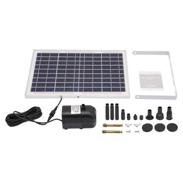 10W SOLARNA POMPA WODNA FONTANNA 2M 1000L/H