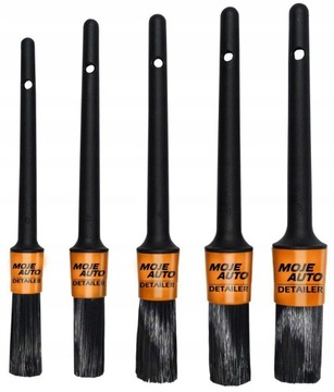 Pędzelki DETAILINGOWE detale zakamarki +mikrofibry